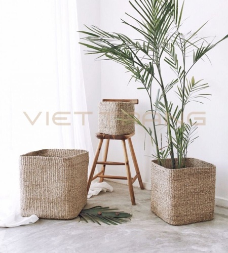 Seagrass Cube Basket